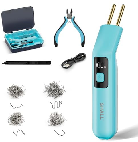SHALL Cordless Plastic Welder - 200PCS Welder Stapler -Hot Stapler Kit - for Plastic, Bumpers & Toys Repairing