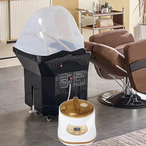 ZenSeFarin Head Spa Geräte, Thermostatisches Wasserzirkulation Shampoo Becken, Japanische Kopfspa Ausrüstung, 60 L Großer Wassertank -Begasungsleuchttherapie Kopfpflege Für Salon, Haarbehandlung