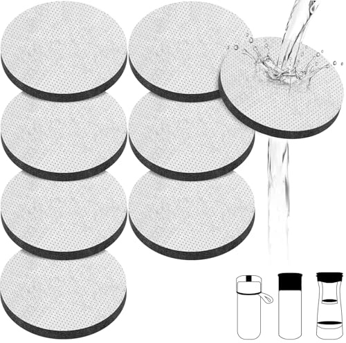 Disques Filtrants à eau Compatible Brita Fill Go Carafes Bouteilles Filtrantes Réduisent PFAS, Chlore et Métaux Lourds Certifié NSF 42 Remplacement de Disque Filtrant Lot de 8 Filtre Voyage Bureau