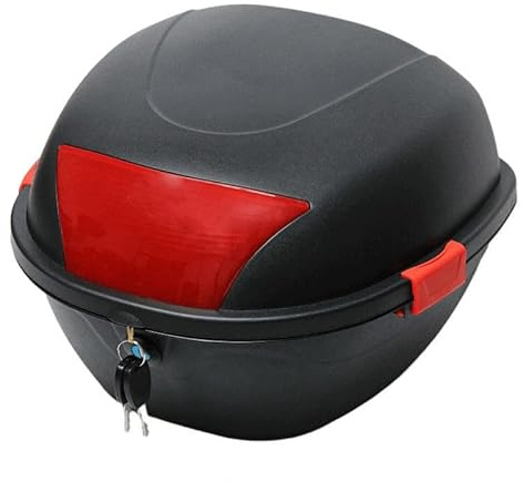 MXQCLSA Motorcycle Top Box, for Kawasaki Ninja 650 650R ZX6R ZX10R Waterproof Dustproof and Anti-Theft for Storage Helmet Luggage Box with Security Lock