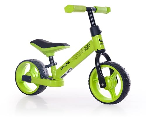 ZUKKA 8 Laufrad Balance Bike, 8 Zoll Laufrad bis zu 30 kg, für Kinder 18 Monate bis 3 Jahre， Sattel Höhenverstellbar, Sicheres und Ultraleichtes Lauflernrad für Jungen und Mädchen,Grün
