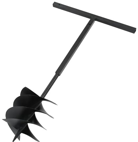 Eleganz Gartenbohrer Erdbohrer mit Griff für Bohrmaschine: Pflanzbohrer 250 mm mit 12 Verlängerungsrohr Stahl - Handerdbohrer Erdlochbohrer Brunnenbau Pfahlbohrer brunnenbohrgerät