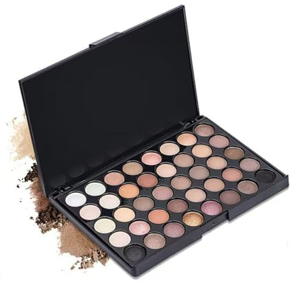 UZYXC Palette di Ombretti Matt 40 Tonalità, Ombretti ad Alta Coprenza e Duratona, Palette per Makeup degli Occhi per Looks Naturali e Drammatici, Vegan e Cruelty Free