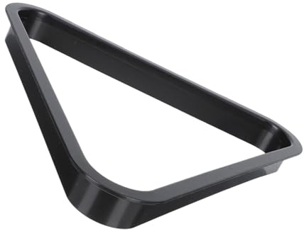 Marco Triangular de Billar Mini de Plástico Negro para Bolas