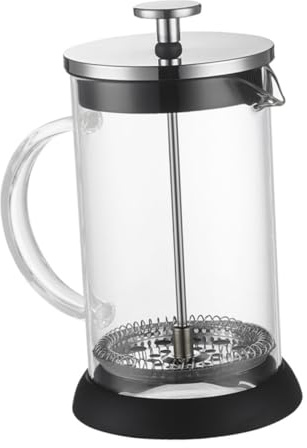 MOLUCKFU Cafetera De Filtración De Café 350 Ml De Acero Inoxidable Filtro Resistente Al Calor Tetera Multifunción Para Bebidas Calientes y Frías Taza Negra