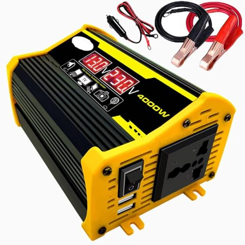 Inverter Onda Pura Inverter Auto Trasformatore Da 12 Volt CC A 110/220 CA A Onda Sinusoidale Modificata 4000 W USB Convertitore(AC110V)