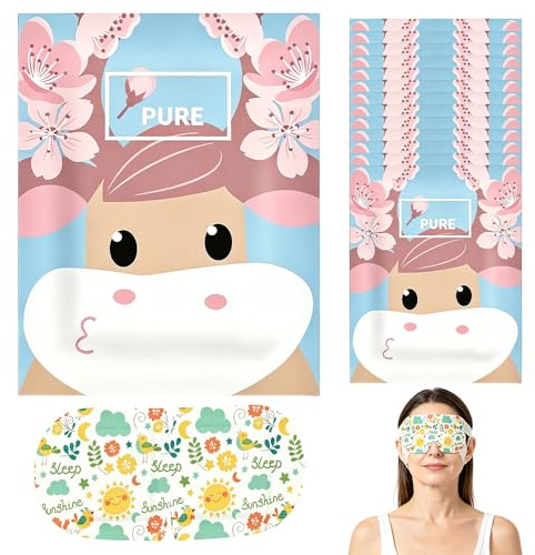 30 PACKS Self Heated Eye Mask Disposable, Steam Eye Mask, Moisturizing Heat Eye Mask for Dry Eyes, SPA Steam Eyemask for Relaxation, Dry Eyes, and Migraine Relief (Unscented)