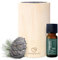 Alpen Herz Diffuser Set mit Zirbenöl 10 ml - Naturrein aus Österreich - Zirbenholz Würfel mit Filz Duftspender Schönes Zirbelkiefer Set als Deko