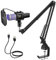 TONOR Gaming USB Mikrofon, PC RGB Microphone, Streaming Podcast Studio Nierencharakteristik Kondensator Mic Sets mit Microfon Ständer für Game, YouTube, Konferenz, Singen, Mikro für PS4 PS5 (TC30S+)
