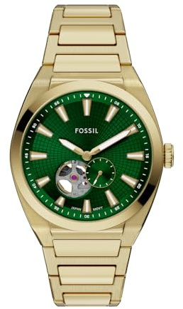 Fossil Reloj analógico automático para Hombre con Correa de Acero Inoxidable ME3276