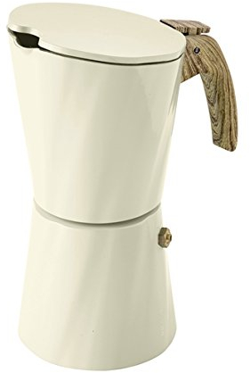 CAFFETTIERA BRANDANI TOWER VINTAGE 4 TAZZE SABBIA ALLUMINIO