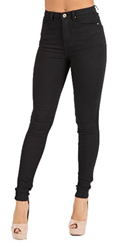 Toxik3 L185 Dam High Waist Skinny Jeans - Svart, Svart, 40 SE
