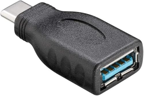 CABLEPELADO Adaptador USB 3.0 Tipo A Hembra a USB Tipo C Macho, Adaptador USB Tipo A a Tipo C, Velocidad de Transferencia de Datos: hasta 5 Gbps, Negro