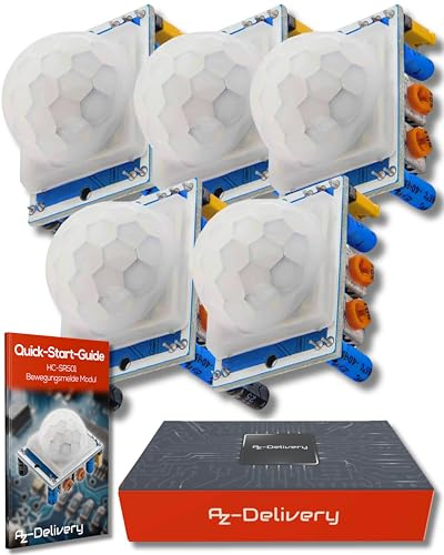 AZDelivery 3 x HC de módulo ultrasónico hc-SR04 telémetro Sensor Compatible con Arduino y Raspberry Pi con eBook Incluido