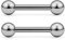CIZME 1 Paar Zungenpiercing Titan Brustwarzenpiercing 12/14/16/19/25mm Stab 1,6mm Piercing Zunge Brustwaze Barbell