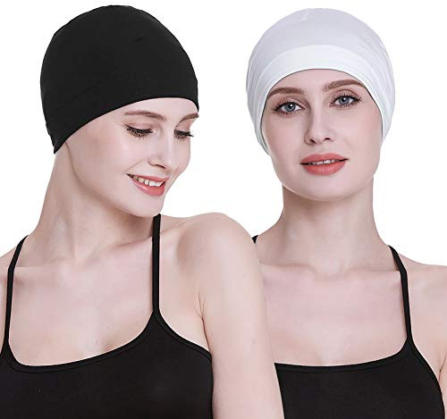 FocusCare Motorcycle Helmet Liner Women Cotton Skull Cap Cold Day