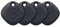 Samsung Galaxy SmartTag Bluetooth Item Finder and Key Finder, 120m Finding Range, Black (UK Version), 4 Count ( Pack of 1)