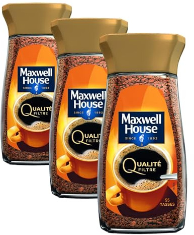 Maxwell House Cafe Soluble Qualité Filtre Bocal 100 g (Lot de 3)