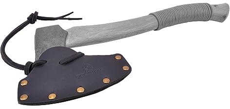 Custodia protettiva in pelle resistente per ascia da campeggio (lama A: 6,5 cm ~ 8,9 cm, nero)
