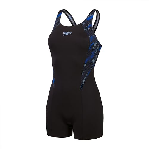 Speedo Women's Hyperboom Splice Legsuit | Quick Drying | Training | Fitness | Chlorine Resistant Swimwear