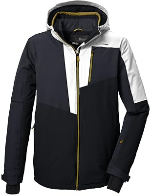Killtec Hombre Chaqueta de esquí/chaqueta funcional con capucha con cremallera y protección contra la nieve KSW 76 MN SKI JCKT, cloud grey, XXL, 41964-000