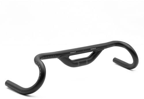 REDSHIFT Top Shelf Handlebar, 50mm Rise, 44cm Width | Ergonomic riser drop bar design;Improves upright riding posture;Perfect for long-distance touring
