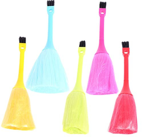 OSALADI 5pezzi Spazzola Multifunzionale Per Pulizia Tastiera e Dettagli Di Spazzole e Giallo Verde Blu Rosso Per Casa e Ufficio