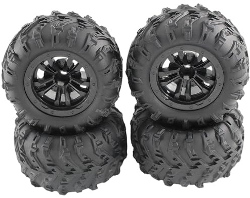Ronyme 4X RC Pneumatici da Rally Pneumatici in Gomma 85mm Diametro Ricambi Ruote Pneumatici Set per 1/12 1/14 1/16 124018 124019 Camion Veicoli Fai da Te