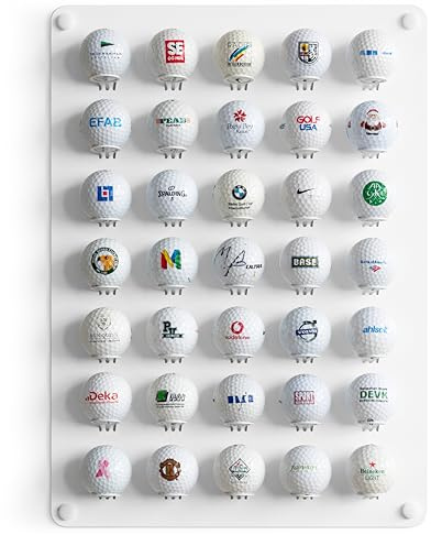 Golfball-Displayständer, Regal, Organizer, Display, Zubehör, Möbel, Wandvitrine für Golfbälle, Geschenk für Freunde.