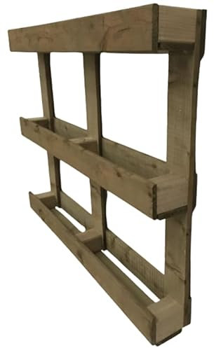 Urbaner Gemüsegarten, Wandmontage, Paletten-Stil, behandeltes Holz, für den Außenbereich, 120 x 80 x 15 cm