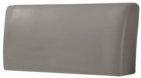 ZRCYXDW Wasserdicht PU Leder Bettkopfteil Hussen-Taupe-180cm(71in) | Elastischer Weicher Bettkopfteilbezug, Abwischbar All-Inclusive Dehnbare Abdeckung für Schlafzimmer Dekor