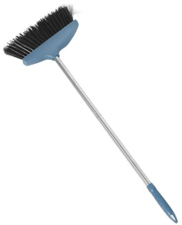 OUNONA Heavy Duty Soft Bristle Broom Handle for Efficient Outdoor Sweeping for Floors Garages and Courtyards Design for Hassle Cleaning