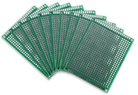 Zerodeko 10piezas PCB De Doble Cara Placa De Circuito Placa Soldable para Proyectos Electrónicos Material Resistente