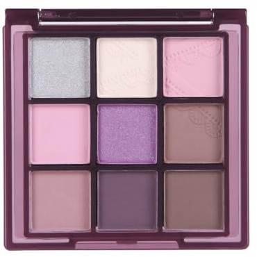 Beteligir Palette de fards à paupières scintillants verts mats de 15 couleurs, palettes de maquillage hautement pigmentées, palette de fards à paupières métalliques Creme Shimmer (Purple)