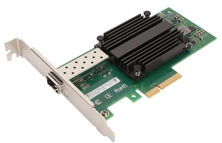 Generic Tarjeta de Red PCIe X4, Transferencia de Datos Rápidos 10 Gigabit PCI Express Network Adapt Professional para Escritorio para Laptop