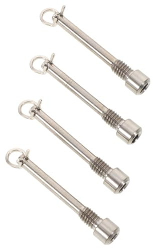 Parliky 2 Sets Alloy Bike Brake Screw Bicycle Caliper Screw Road Bike Brake Pin Silver