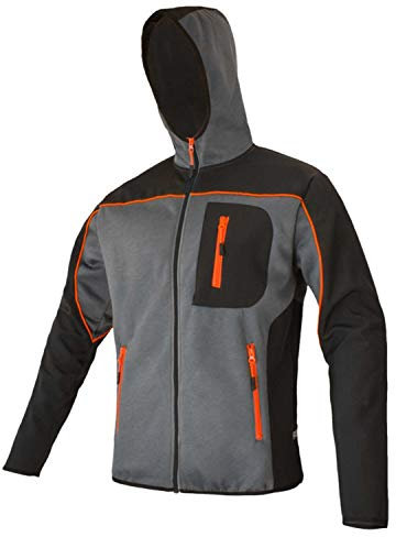 Arbeitsjacke Vliesjacke Softshell Schutzjacke Sportjacke gefüttert (Prof-BL) (M)