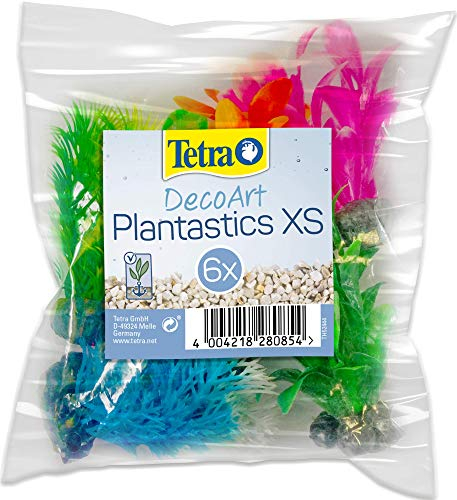 Tetra DecoArt Plantastics XS Lot de 6 Plantes Aquatiques artificielles pour Aquarium