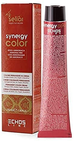 ECHOS LINE Seliàr Synergy Colour - Colore Crema Senza Ammoniaca, Marrone Chiaro Viola Mogano (5.52)