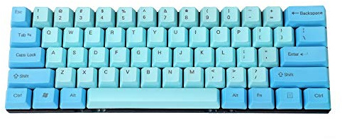 YMDK 61 ANSI 60% benutzerdefinierte Tastenkappen, OEM-Profil, dicke PBT-Tastenkappe, geeignet für Cherry MX Switches, mechanische Gaming-Tastatur, GK61 (nur Tastenkappe)