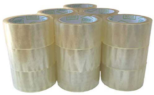 Todo Hogar Cinta Adhesiva Transparente 48 mm × 132 m Pack 18 | Alta resistencia, Adhesión fuerte, Desenrollado uniforme, Uso profesional