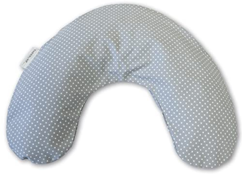 Theraline Bezug für Nackenkissen mittel Punkte grau