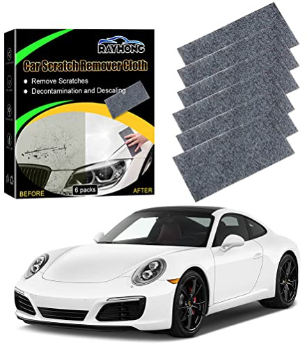 6 Stück Nano Sparkle Tuch Auto Kratzer Reparatur Auto Kratzer Entferner, Mehrzweck Autolack Poliertuch Reparatur von leichten Kratzfarben, Wasserflecken, Autoreinigung,