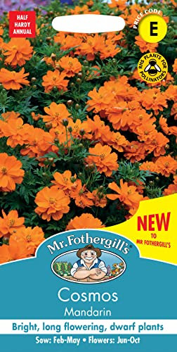 Mr Fothergill’s Cosmos Flower Seeds, Mandarin, Orange