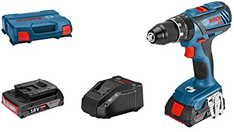 Perceuse a Percussion BOSCH PROFESSIONAL GSB 18V-28 + 2 batteries 2,0Ah + chargeur GAL 18V-20 + L-Case