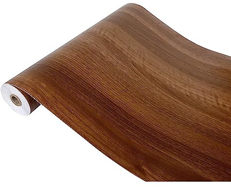 DecoMeister Papel Adhesivo Muebles Efecto Madera Vinilo Autoadhesivo Decorativo Pegatina Para Cocina Pared Armario Mesa Puerta Lámina Para Forrar En Rollo 67,5 x 100 cm Madera Nogal Por Metros