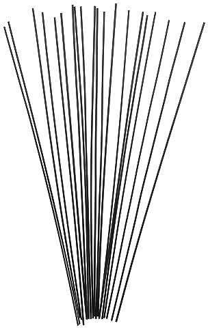 ECSiNG 20 Stück 0,4mm Hörverstärker Reinigungsnadel Nützliches Reinigungswerkzeug für Hörgeräte Kunststoff Hörgeräte Reinigungsrohre Zubehör Schwarz