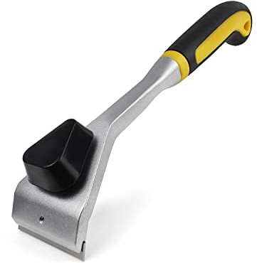 Topbidetec Carbide Paint Scraper with 60mm Double-Edged Tungsten Carbide Blades Soft Grip Wood Scraper for Removing Paint Glue Grout Varnish