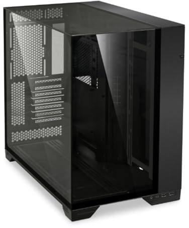 Lian Li O11 Vision Tempered Glass E-ATX Tower Computer Case - Black