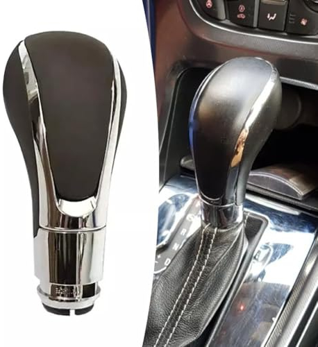 GLOBALHUT Automatic Gear Shift Knob, for Vauxhall Insignia Astra J GTC Meriva Mokka Zafira Tourer 2009-2019 ABS Plastic Leather
